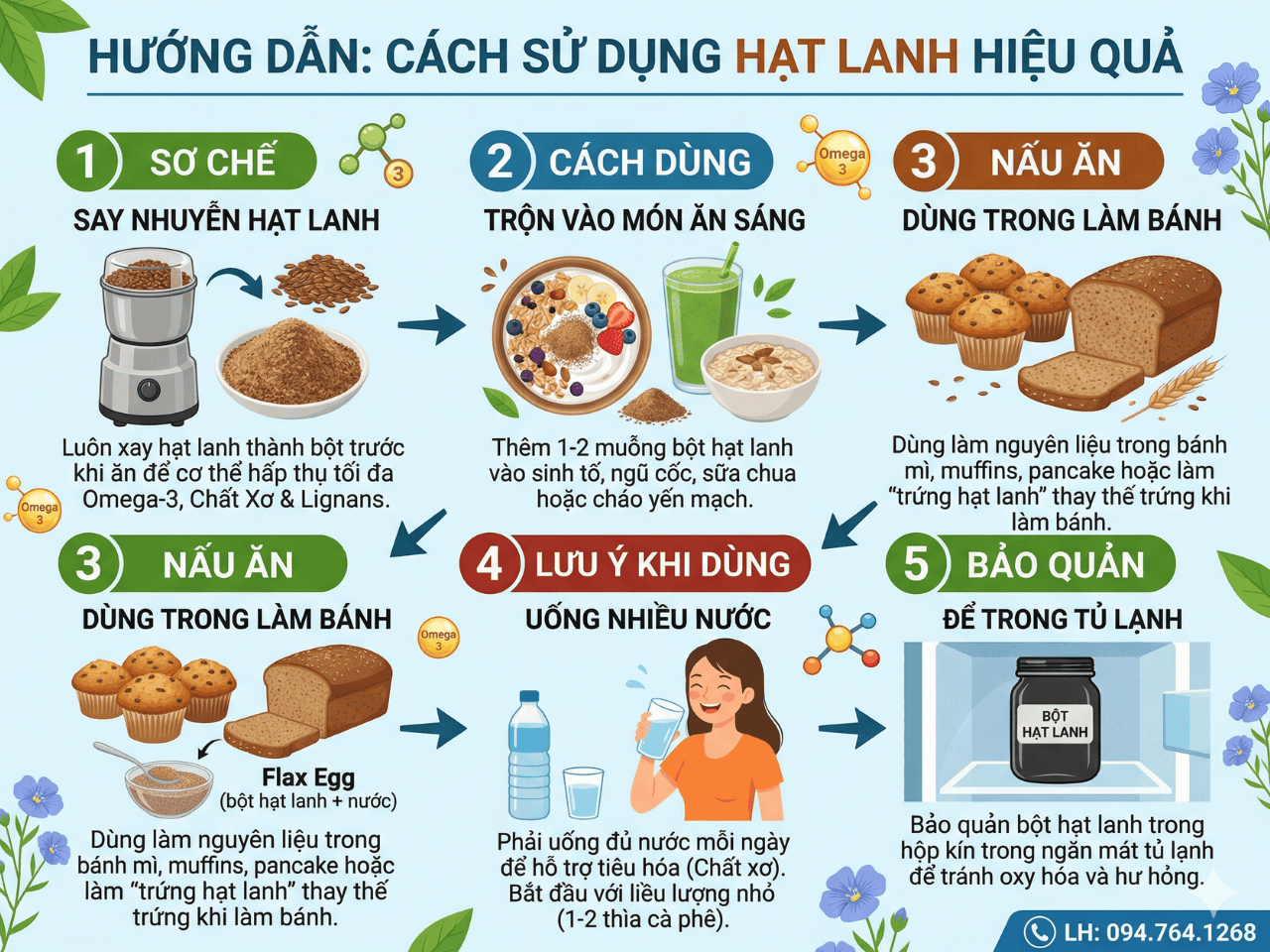 Cac cach su dung hat lanh hieu qua