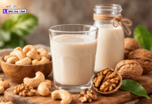 Cách làm sữa hạt điều với hạt óc chó sánh mịn, không chát tại nhà Cach lam sua hat dieu voi hat oc cho