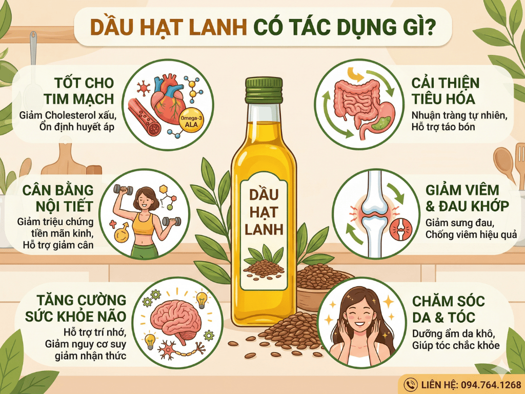 Dau hat lanh co tac dung gi tot