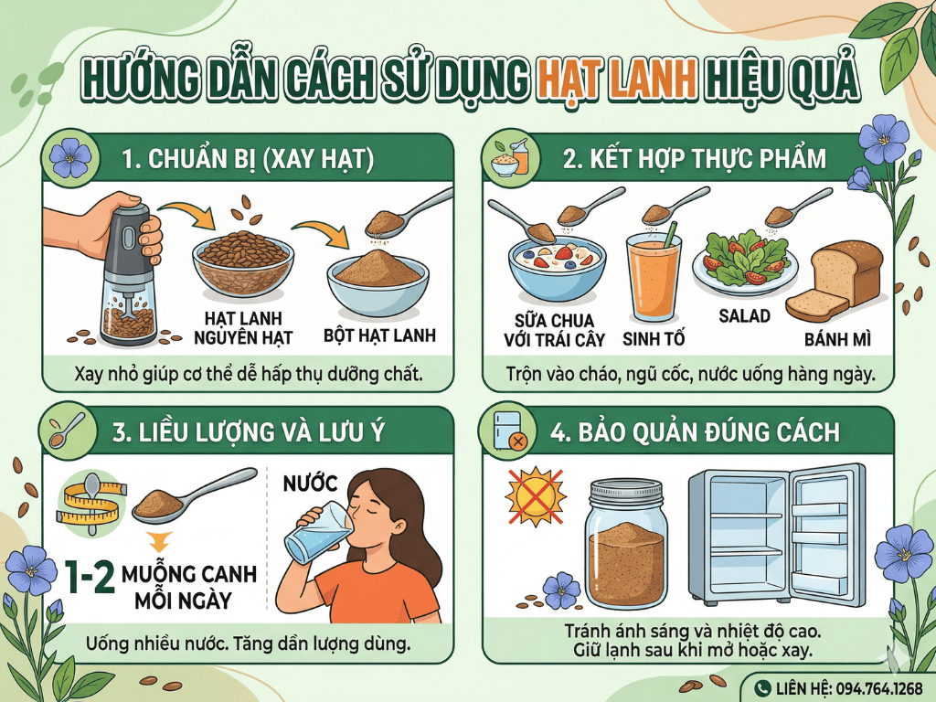 Huong dan cach su dung hat lanh hieu qua
