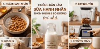 Sữa hạnh nhân dinh dưỡng – Lợi ích & cách làm sữa hạnh nhân! Huong dan lam sua hat hanh nhan