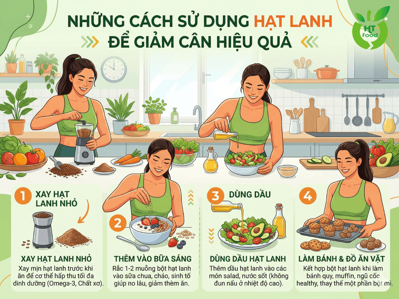 Nhung cach hat lanh giup giam can